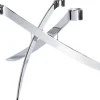 LIGHTARCH Candle Holder, 3 arm Mini Taper, Chrome 18 x 11 CM