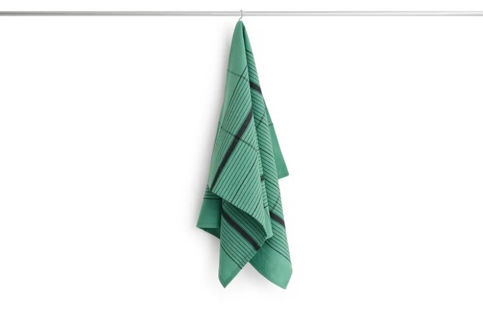 Linear Tea Towel-W52 x L80-Green