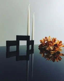 LINK, CANDLE HOLDER, BLACK ANODIZED, 11060B