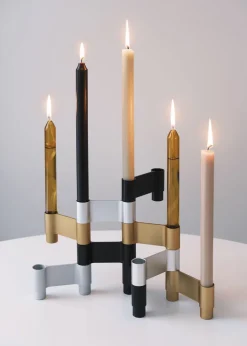 LINK, CANDLE HOLDER, BLACK ANODIZED, 11060B