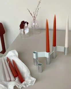LINK, CANDLE HOLDER, POLISHED ALUMINIUM, 11060P