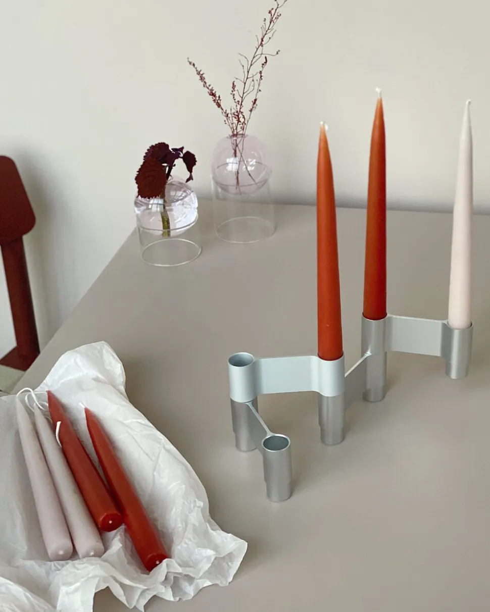 LINK, CANDLE HOLDER, POLISHED ALUMINIUM, 11060P