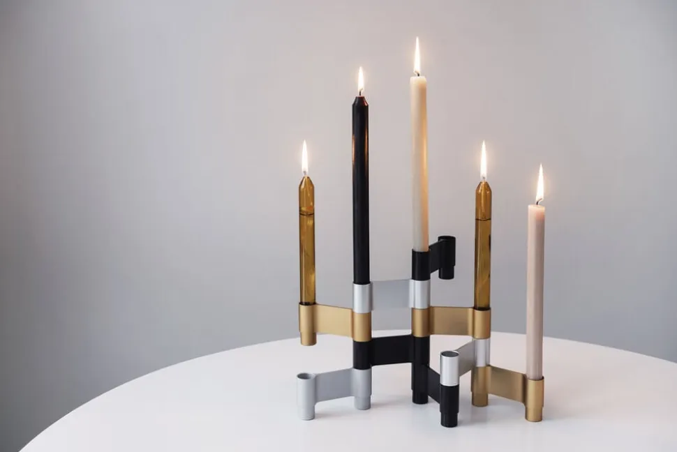 LINK, CANDLE HOLDER, POLISHED ALUMINIUM, 11060P