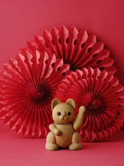 Lucky cat - oak