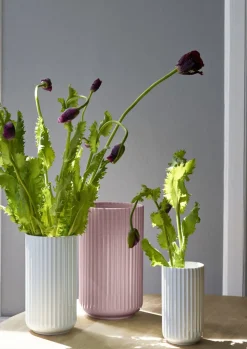 Lyngby Vase H25 cm rosa porcelæn