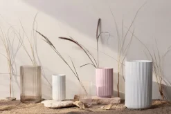 Lyngby Vase H25 cm rosa porcelæn