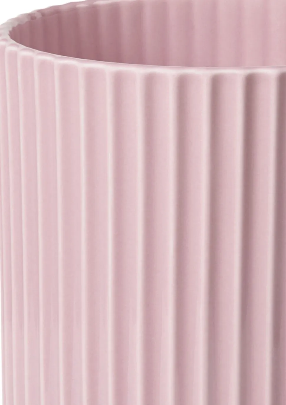 Lyngby Vase H25 cm rosa porcelæn
