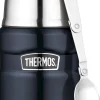 Madtermoflaske Stainless King 470 ml mørkblå stål