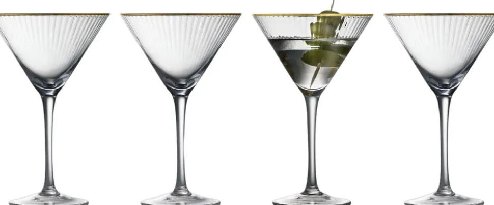 Martiniglas Palermo Gold 25 cl 4 stk.