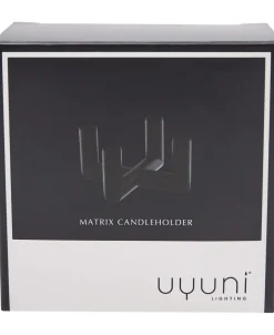 MATRIX Candle Holder - 4'arm Mini Taper - Matte Black - 7,5