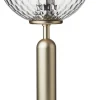 Miira Table, brass / optic clear
