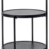 Mini tray table Ø36 cm - Black frame