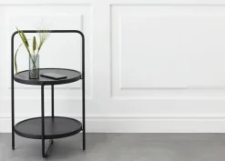 Mini tray table Ø36 cm - Black frame