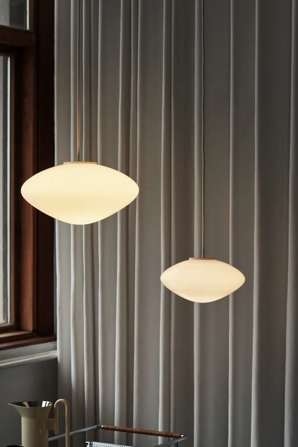 Mist Pendant AP15, Matt White, Glass