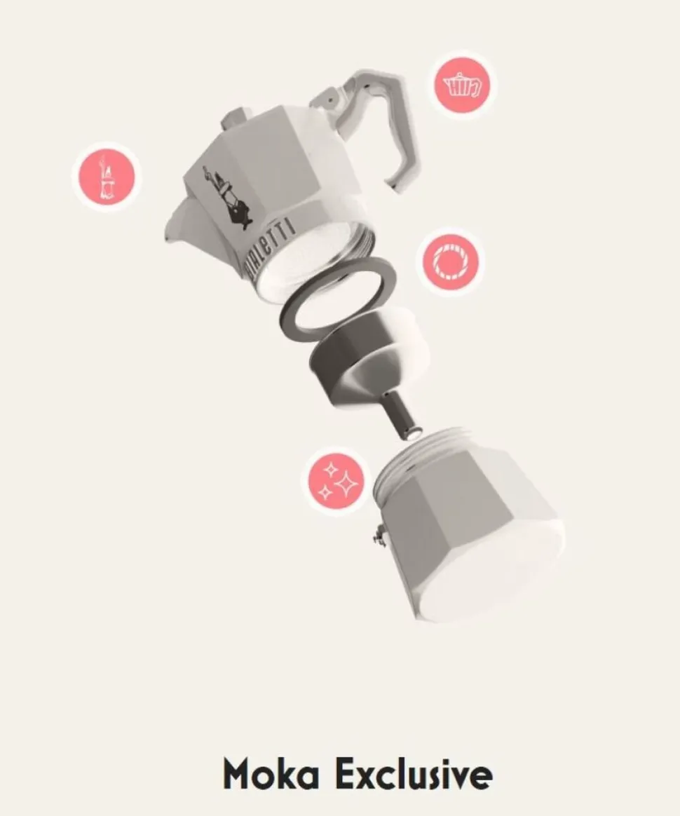 Moka Exclusive espressokande, 6 kop Bialetti