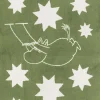 Moomin Arabia badehåndklæde 70x140, Stjerner grøn