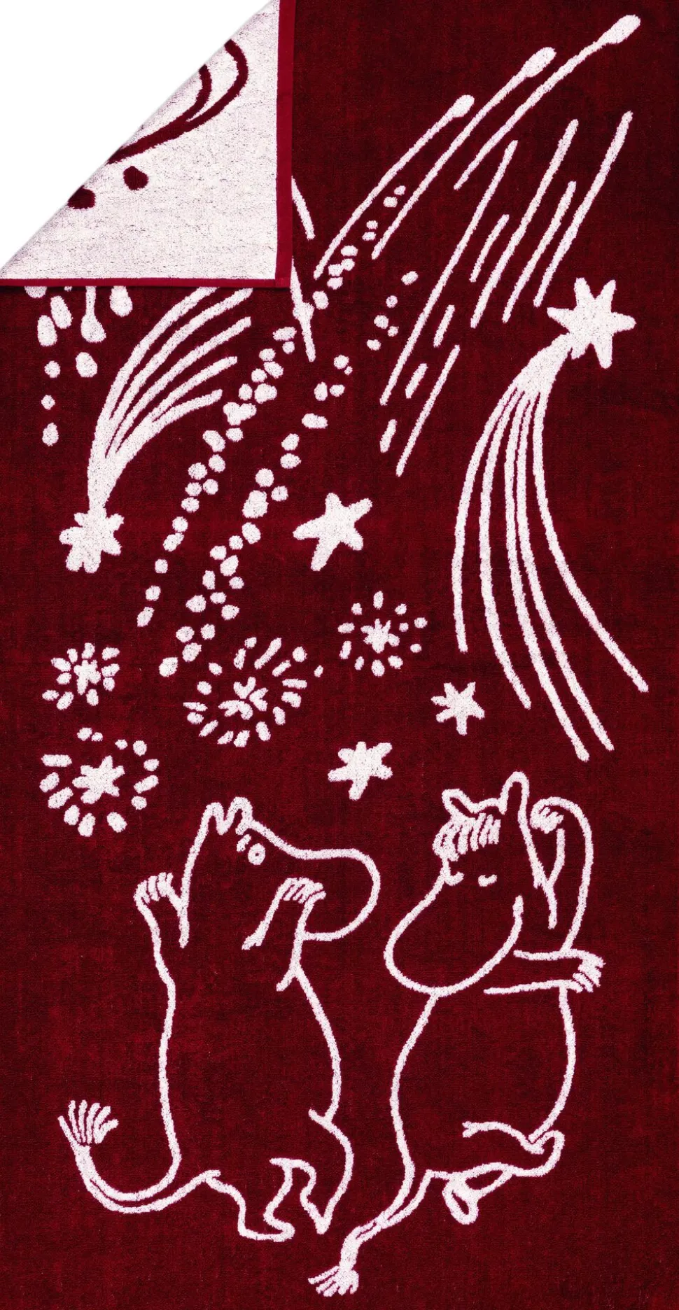 Moomin Arabia 70x140cm badehåndklæde Festlige Øjeblikke GOTS