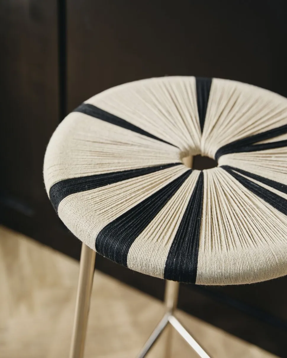 MORICE stool, high - black/ivory
