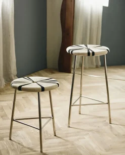 MORICE stool, high - black/ivory