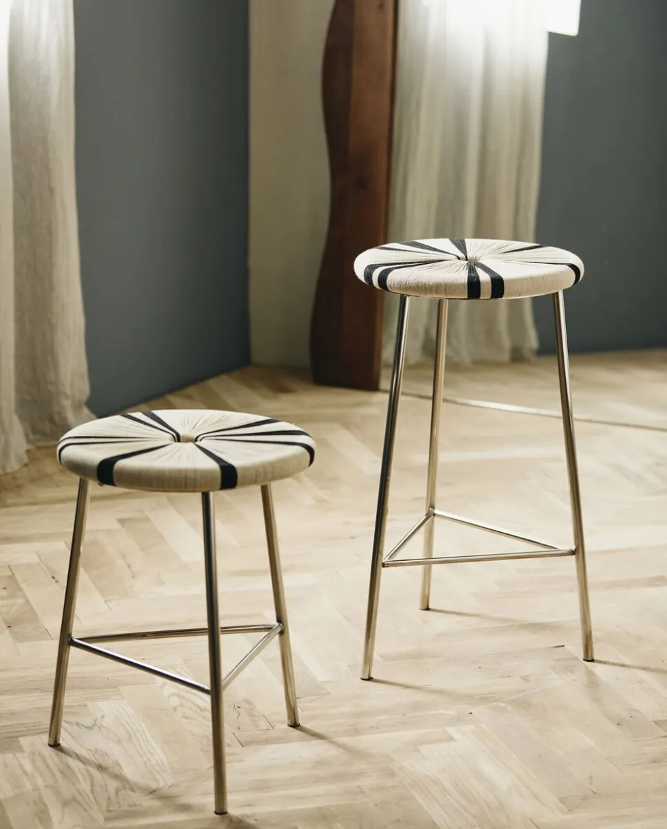 MORICE stool, high - black/ivory