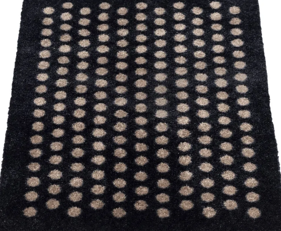 Måtte 40x60 cm, dot sort/sand