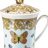 Mug with lid/30years, Le jardin de Versace