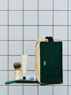 Multi Wash Bag-Medium-Dark green multi