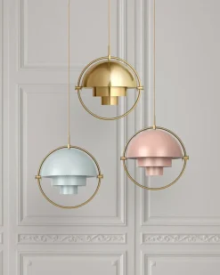 Multi-Lite Pendant - Small, Brass base, EU Shiny Brass