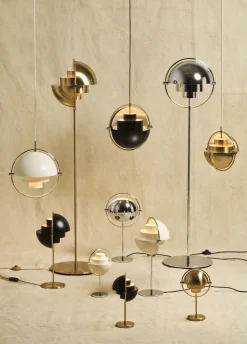 Multi-Lite Pendant - Small, Brass base, EU Shiny Brass