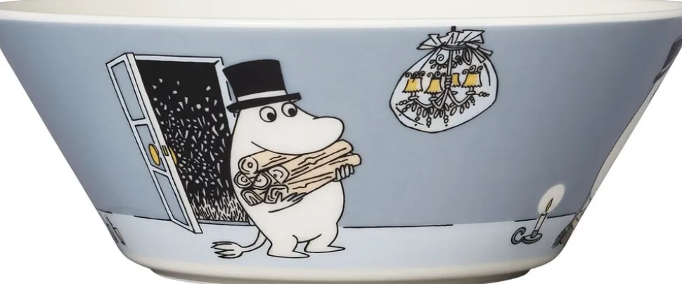 Mumi 15 cm skål Mumifar grå