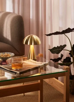 Mush Portable Lamp Brass
