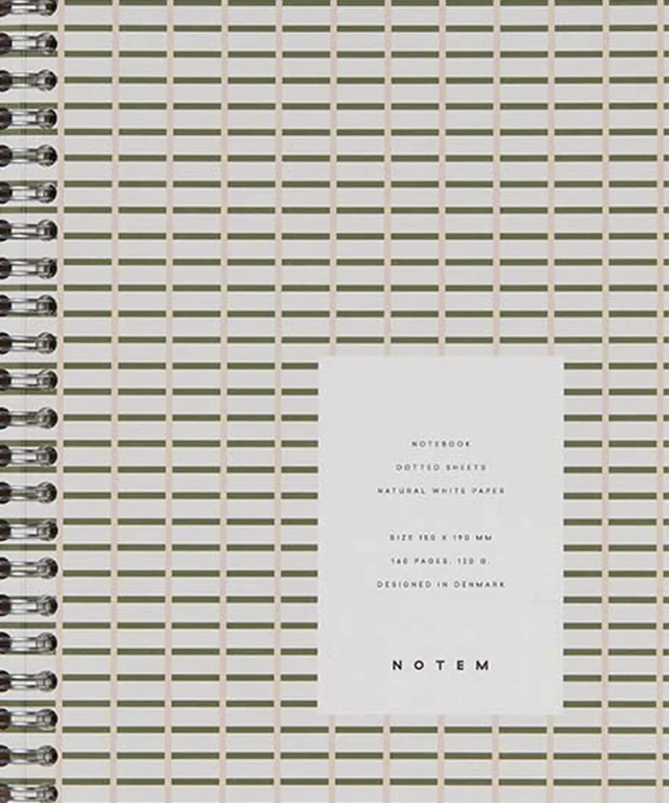 NELA Wirebound Spiral Notebook - Medium, grøn