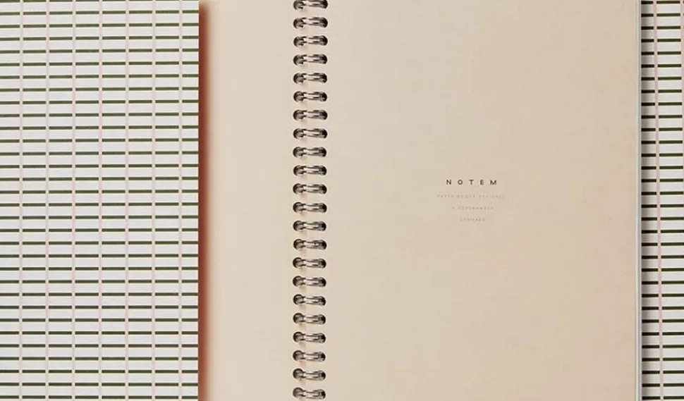 NELA Wirebound Spiral Notebook - Medium, grøn