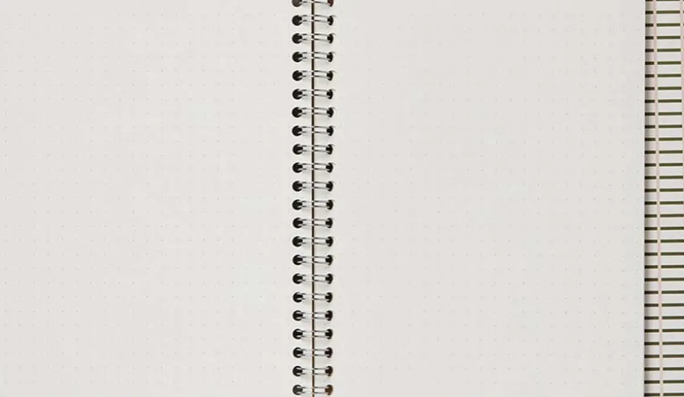 NELA Wirebound Spiral Notebook - Medium, grøn