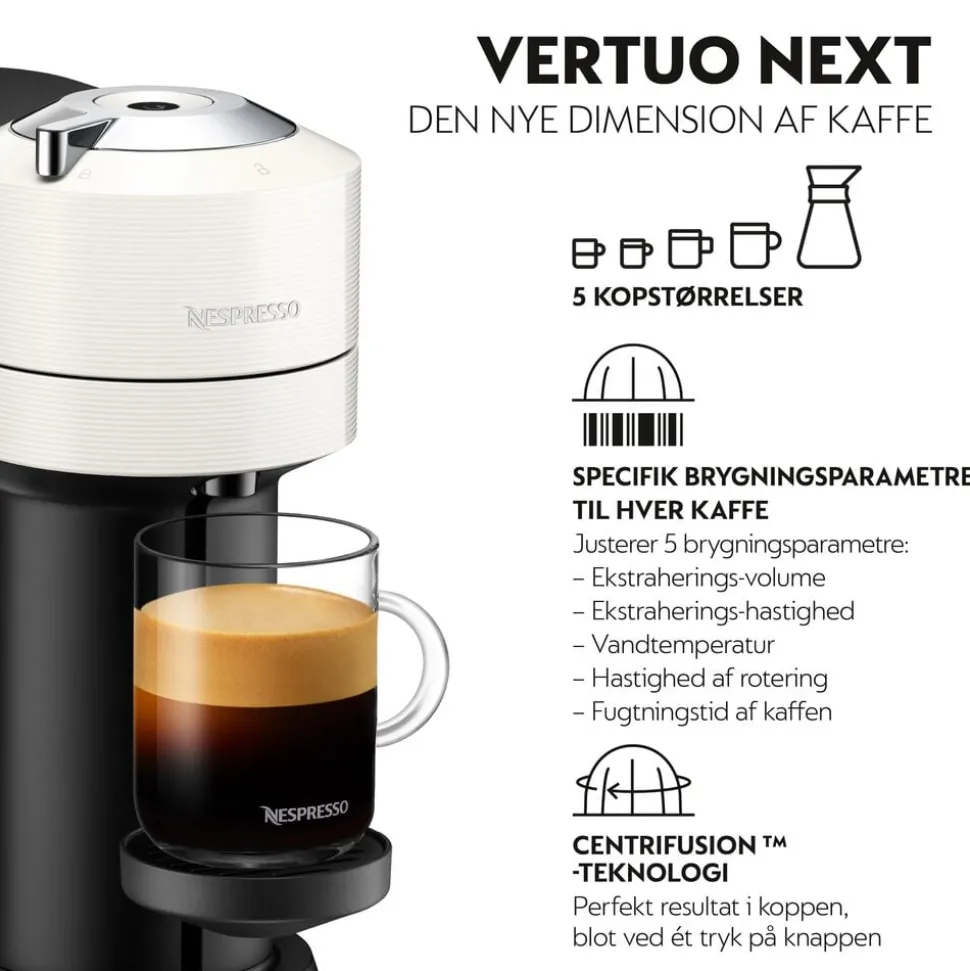 Nespresso Vertuo Next Coffee Machine Delonghi, White