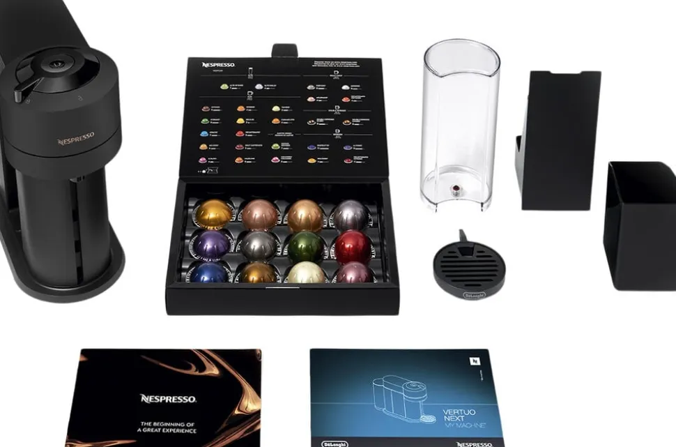 Nespresso Vertuo Next kaffemaskine fra De'Longhi®, Matt Blac