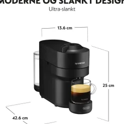 Nespresso Vertuo Pop coffee machine fraDeLonghi, Liquorice Bl