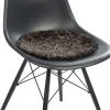 New Zealand Sheepskin, Seat Cover, Short-Wool Curly, Round 38cm