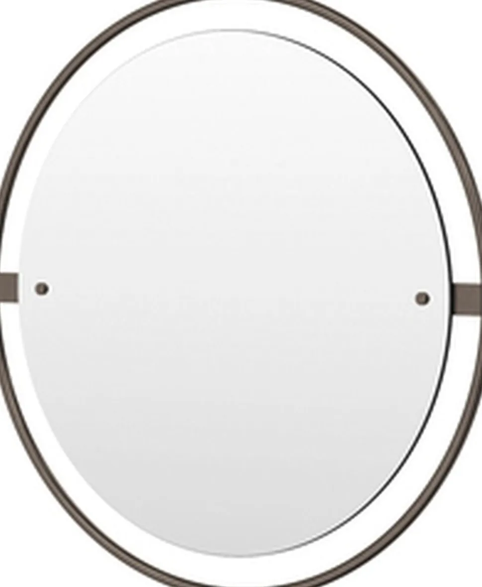 Nimbus, Mirror Ø60, Bronzed Brass