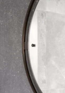 Nimbus, Mirror Ø60, Bronzed Brass