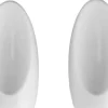 Norbitt, Ear, White, 1,4x2,5 cm