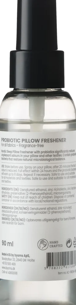 Nordic Sleep Probiotic Fabric Freshener Duftfri 90 ml.