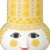 Olga Lysestage H9 cm gul