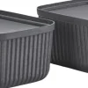Opbevaringsboks Pulp 32 x 23 cm 2 stk. Black