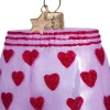 Ornament glas lyserøde boxershorts H7,5cm