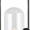 Outdoor Lantern set with glass dome, handle, candle 84005, r