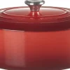 Oval støbejernsgryde 6,3L Cerise