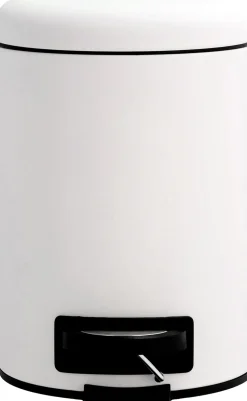 Pedalspand 3L Mono hvid rubber