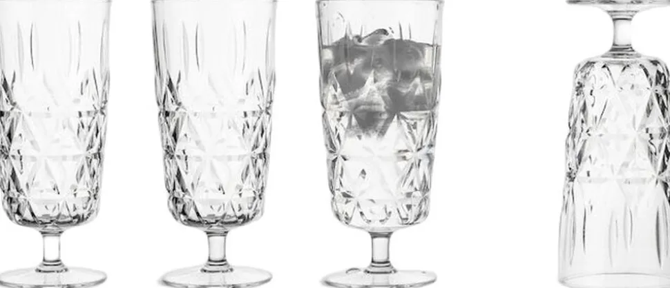 Picnic Juni glass high, 4-pcs (6) Clear