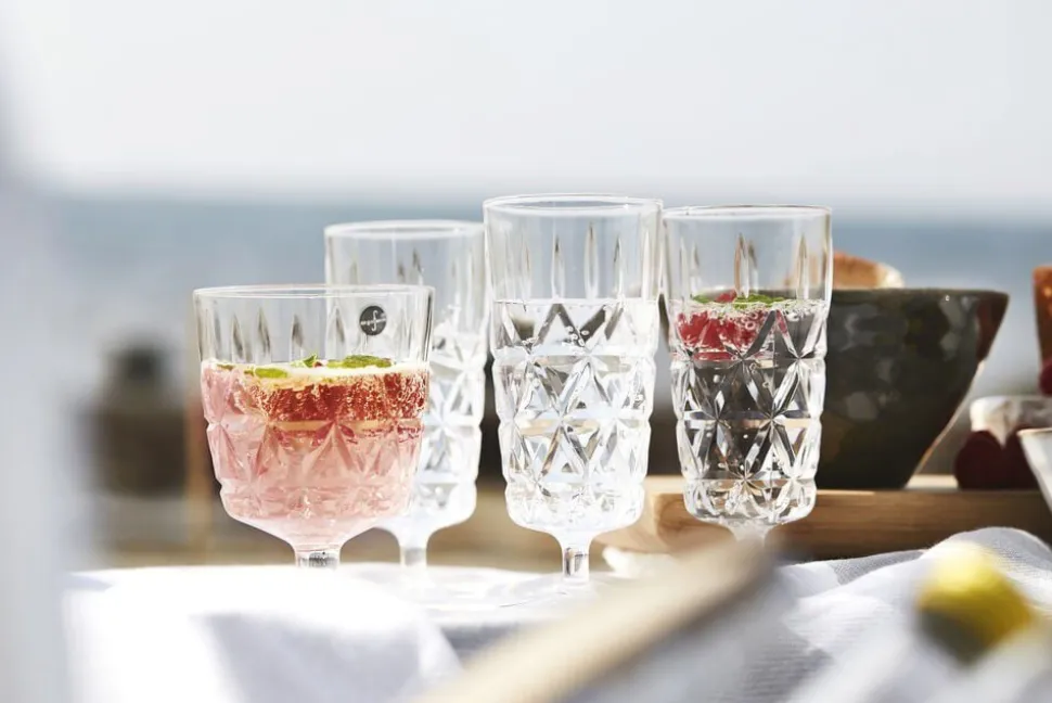 Picnic Juni glass high, 4-pcs (6) Clear